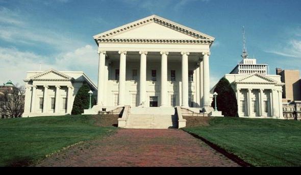 弗吉尼亚州国会大厦的照片. 