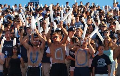ODU fans at a football game